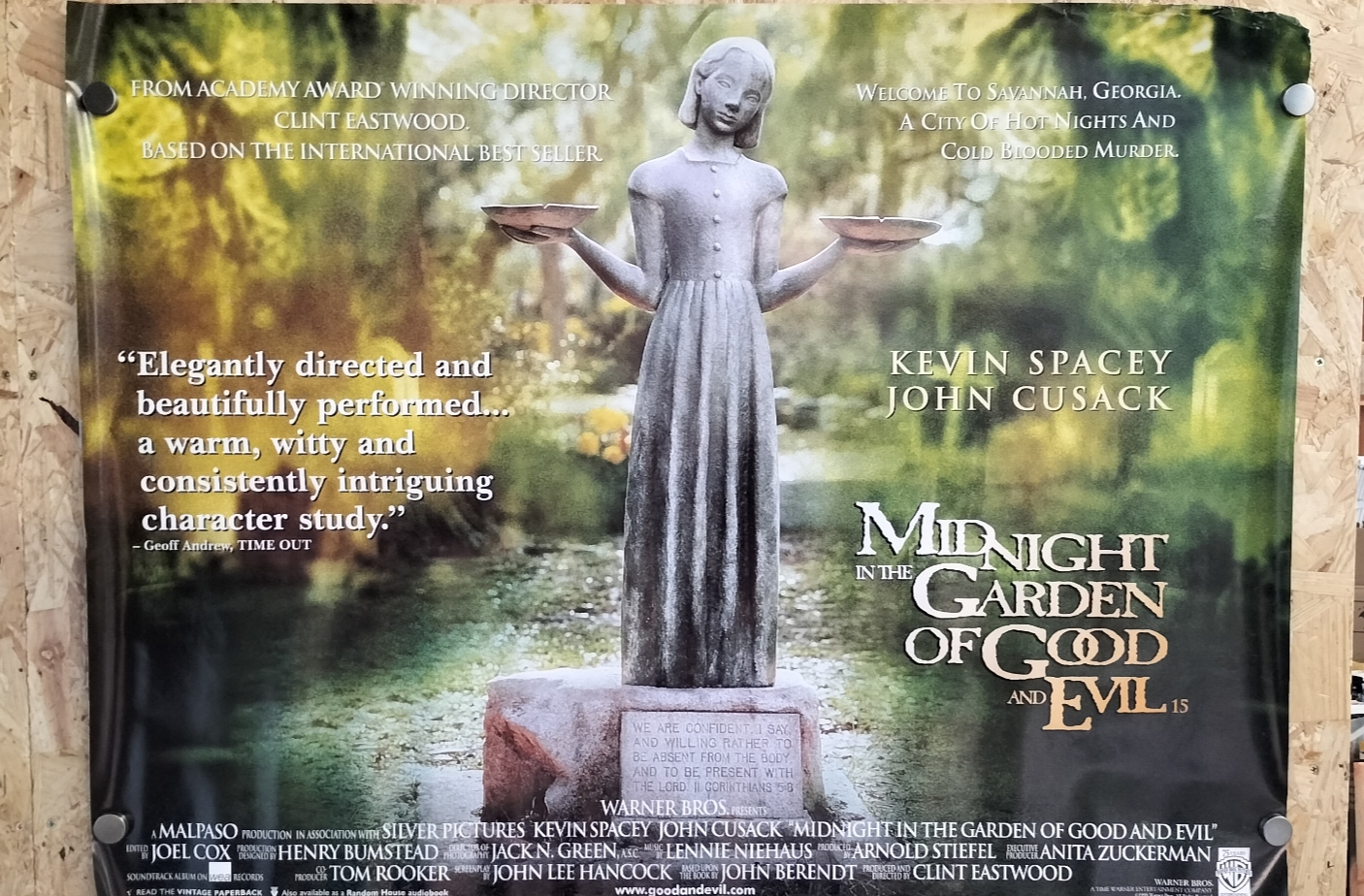 A Single Warner Bros. Midnight in the Garden of Good and Evil UK Quad Movie Poster
