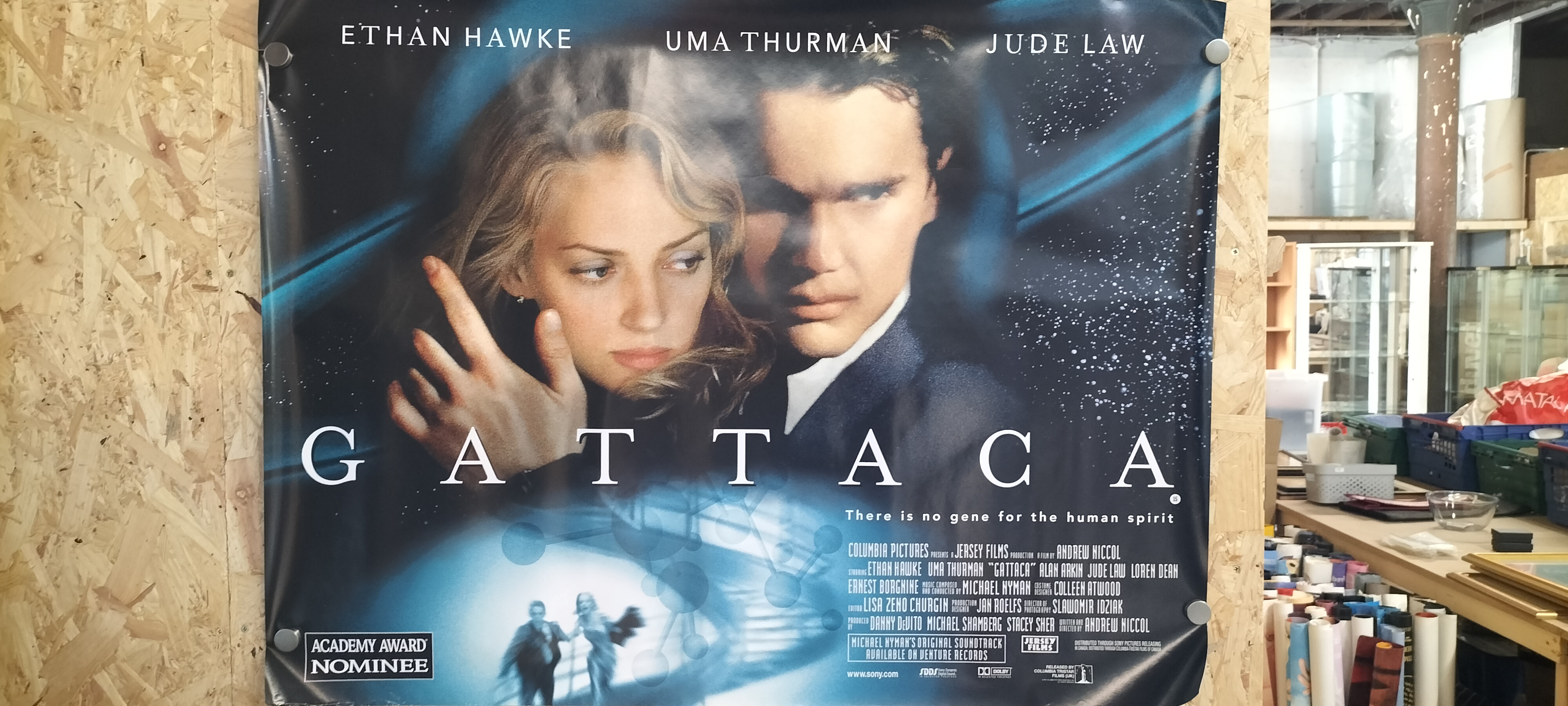 An Original 1997 Columbia TriStar Films (UK) Paper Quad Cinema Poster, Gattaca