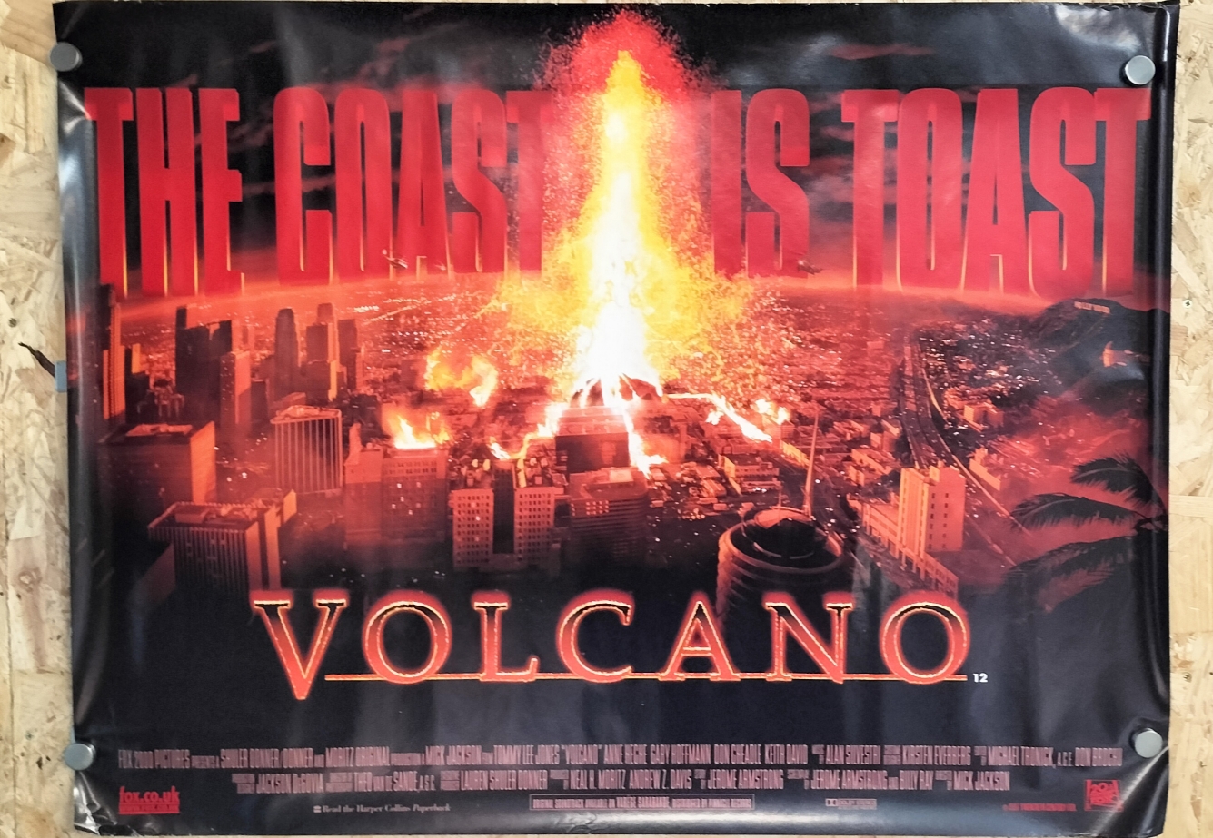 A 1997 20th Century Fox Paper Volcano Original British Quad Film Poster