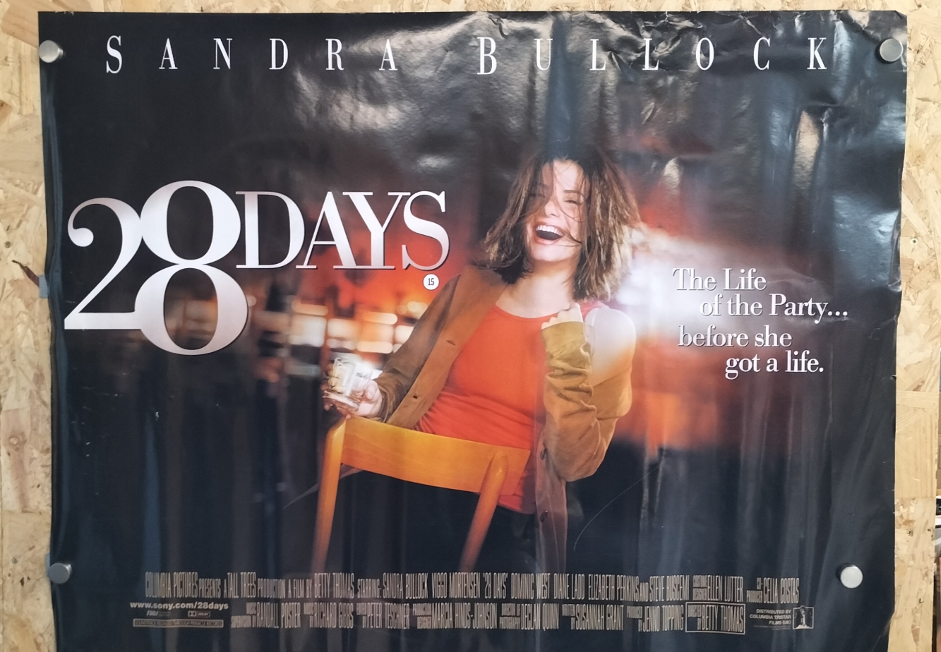 A Paper 28 Days Movie Poster Distributed by Columbia TriStar Films (UK)