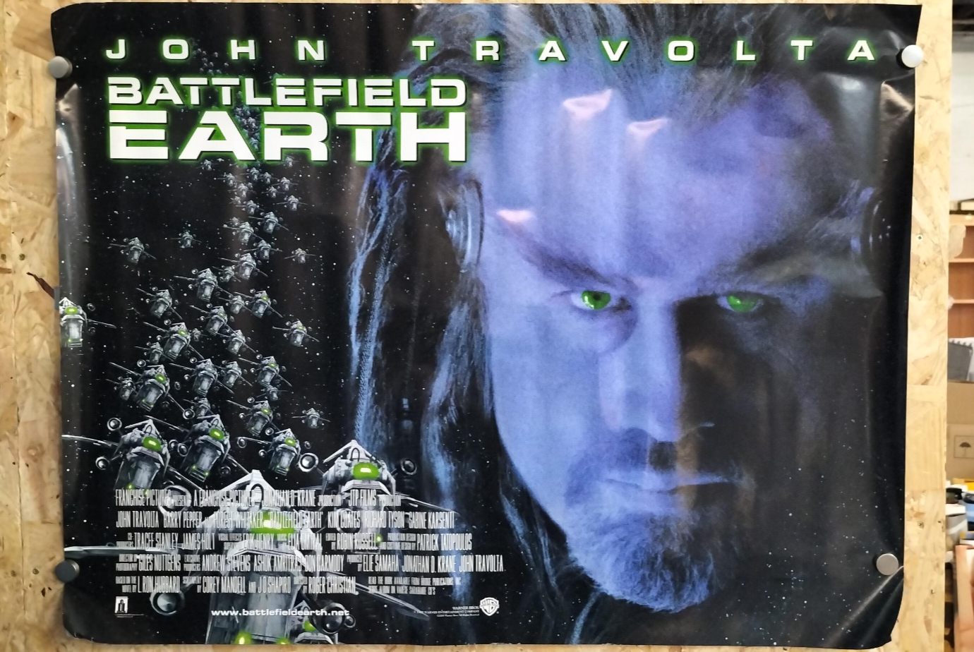 A 2000 Warner Bros. Pictures Paper Battlefield Earth Original Theatrical Movie Poster