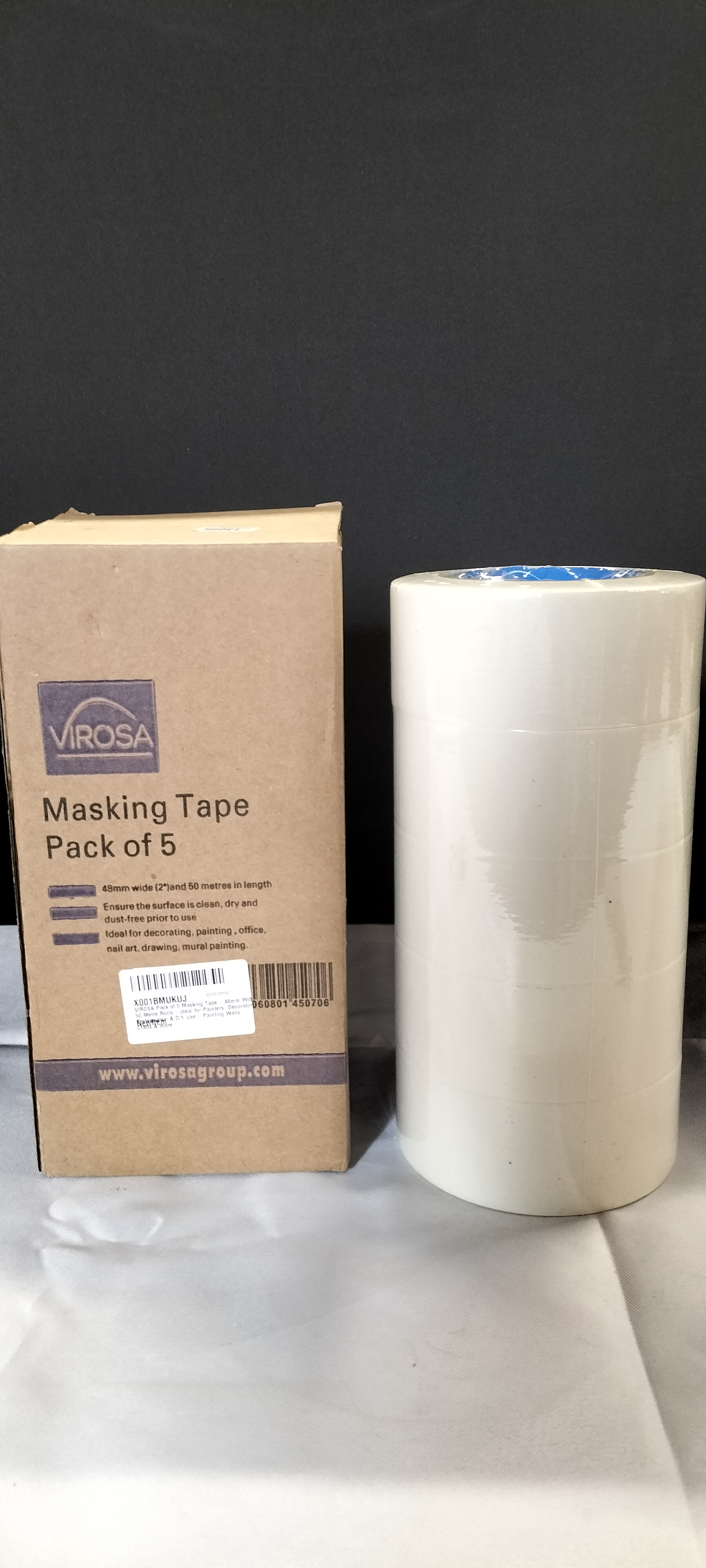 A Collection of 5 Brand New Virosa Masking Tape Rolls 48mm x 50m