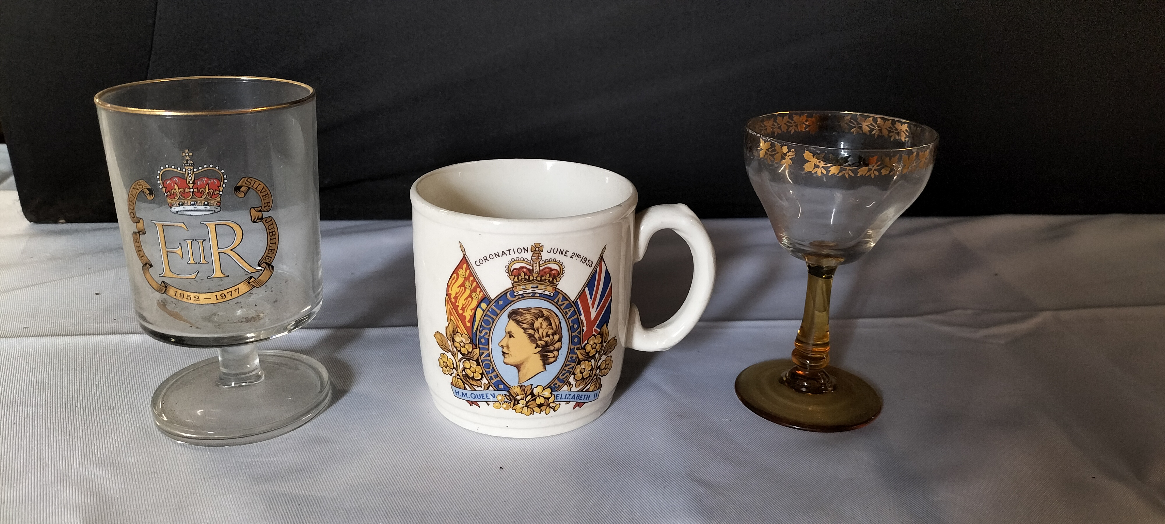 Queen Elizabeth II Commemorative and Decorative Glass and Ceramic Items