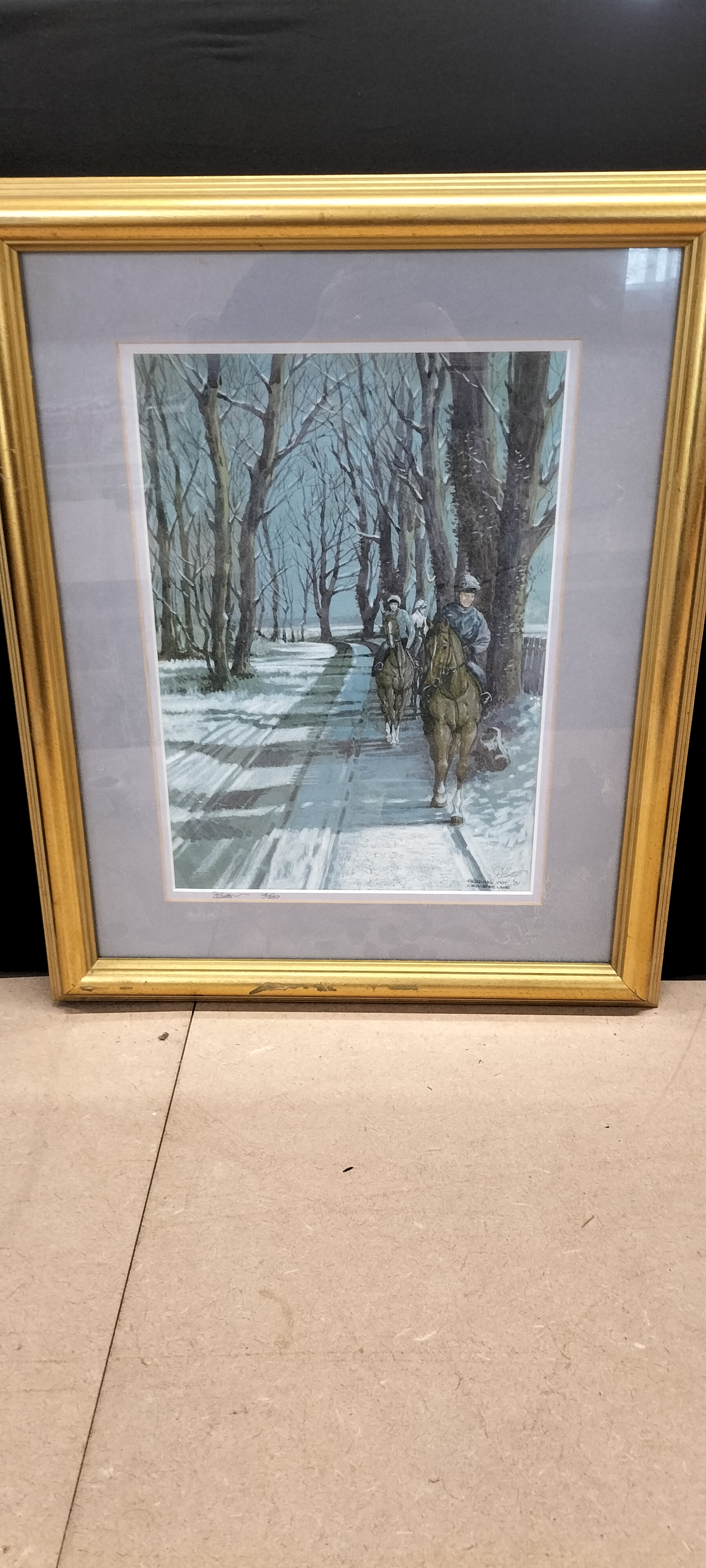 A Framed Darrell Carter 'Heading Out, '01 Crimbles Lane' Limited Edition Print, 14/250