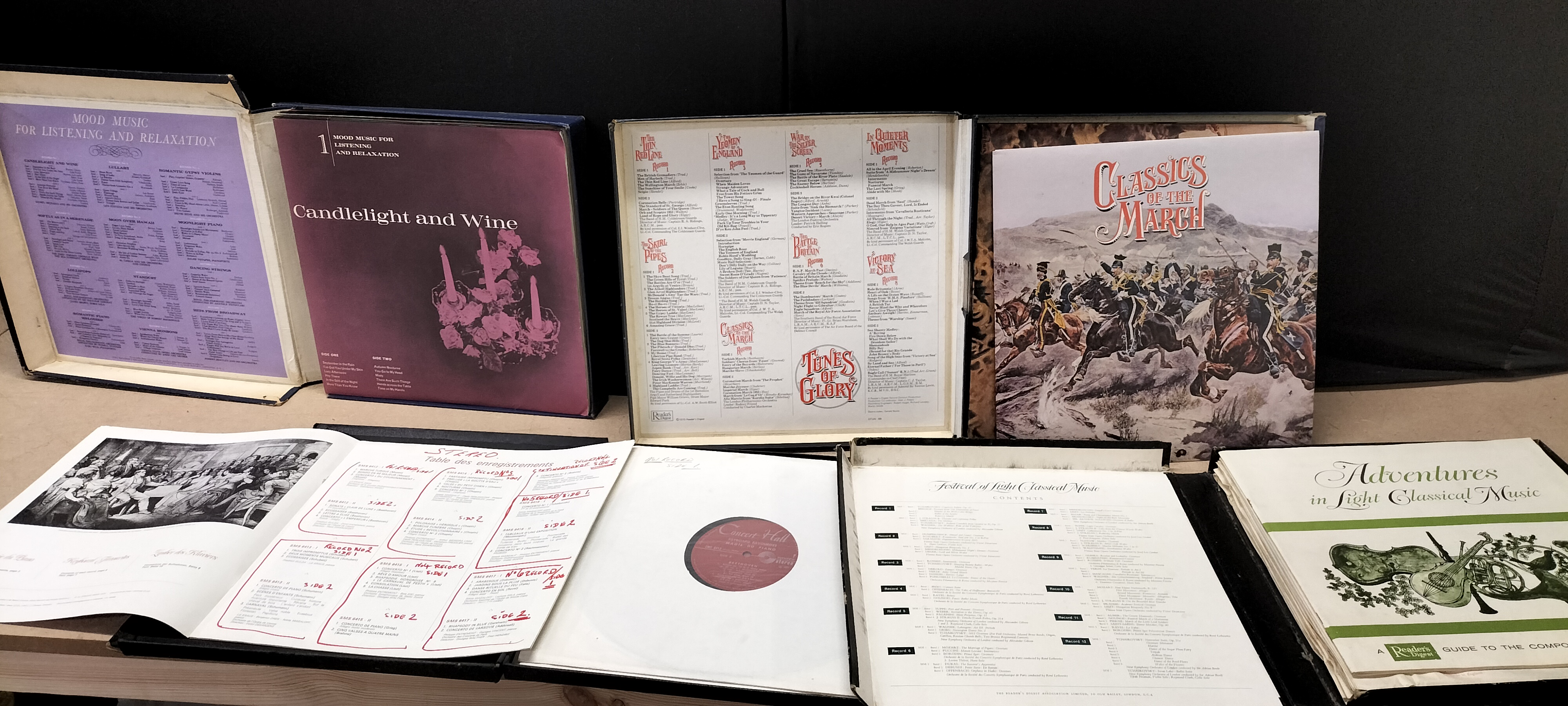 A Collection of 4 Vintage Reader's Digest and Concert Hall Vinyl LP Box Sets, SMS 6412