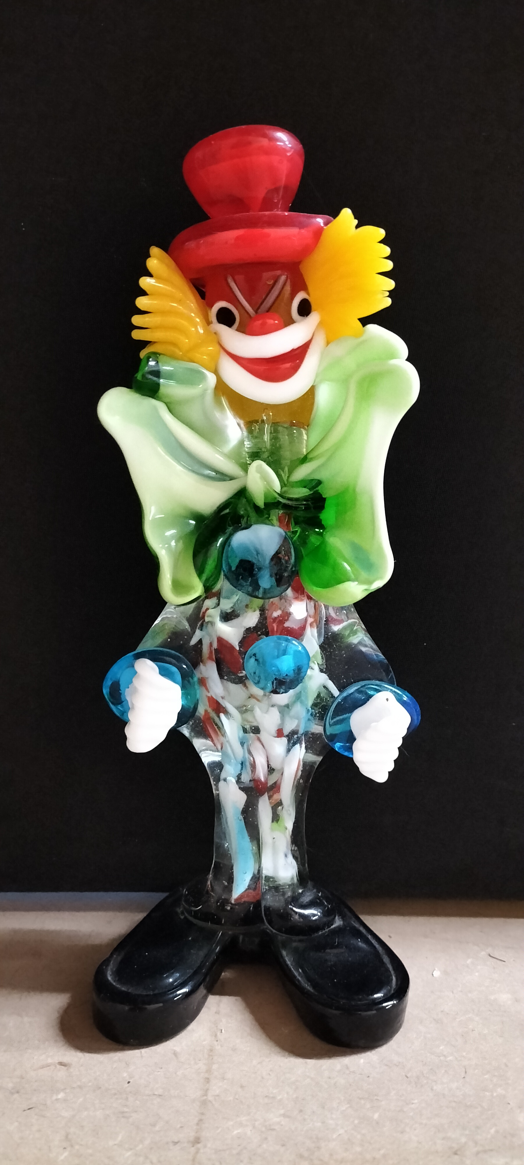 A Murano Style Art Glass Clown Figurine