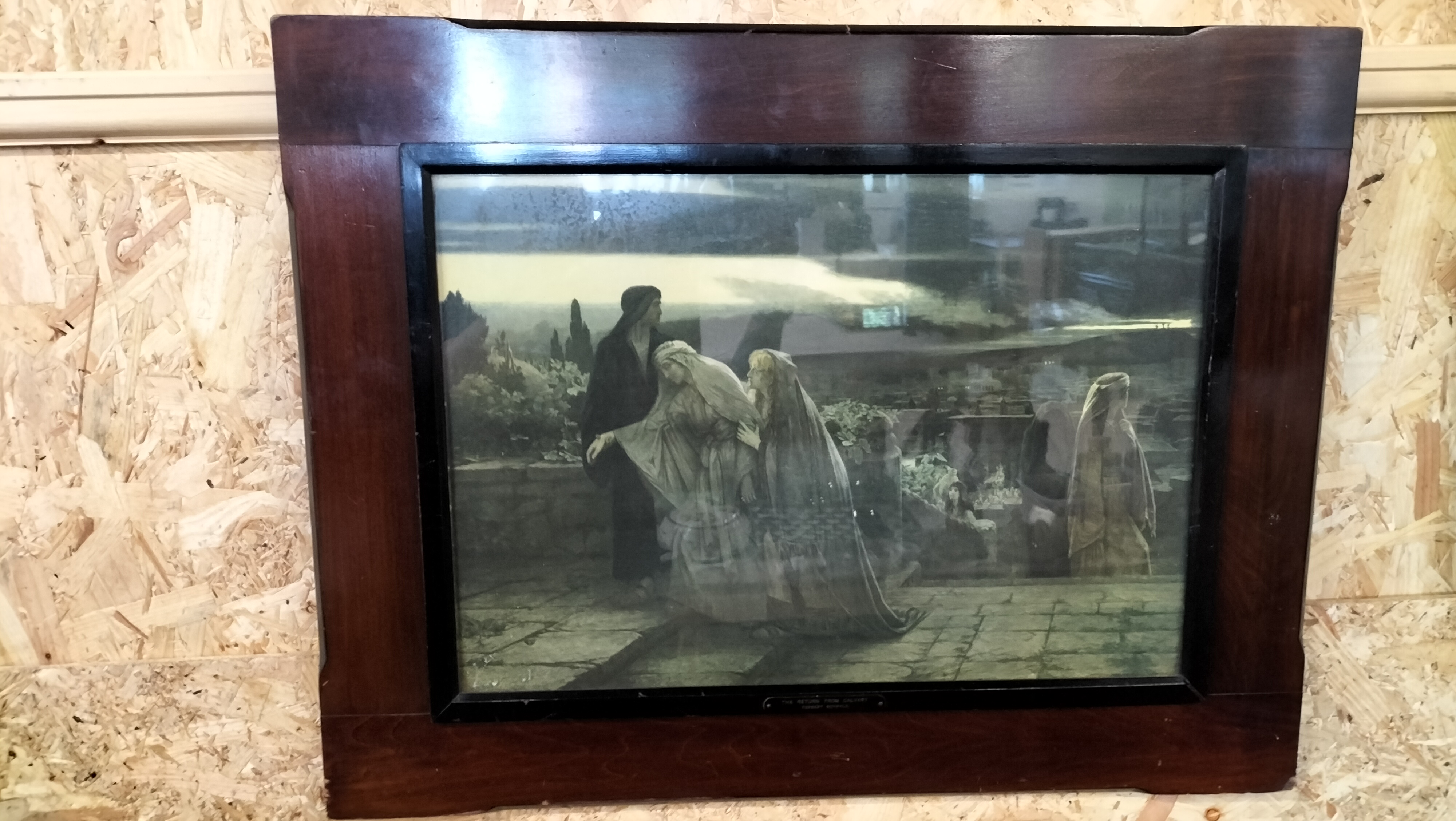 Herbert Schmalz 'The Return From Calvary' Framed Print (Signed)