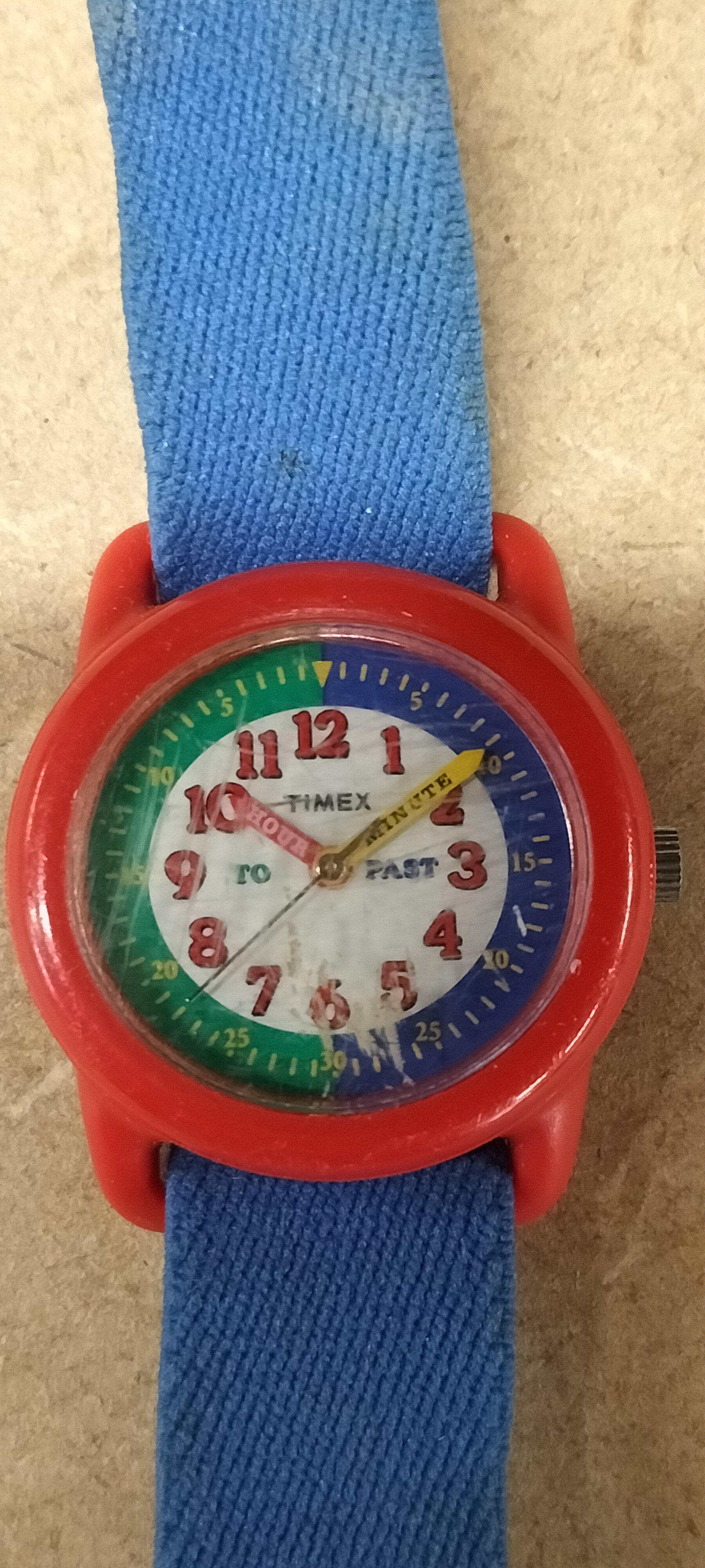 A Timex Plastic and Stainless Steel Wristwatch, M7