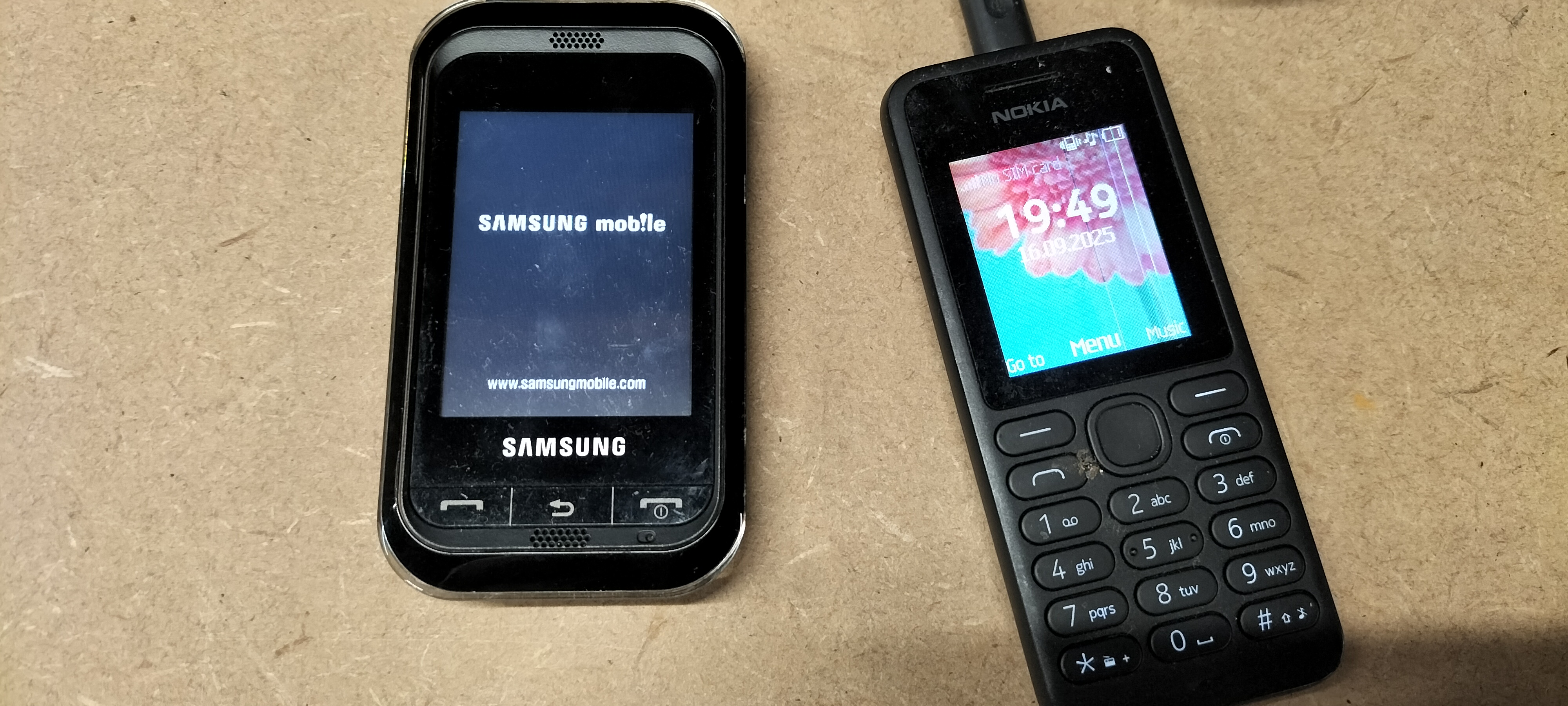 2 Samsung and Nokia Mobile Phones