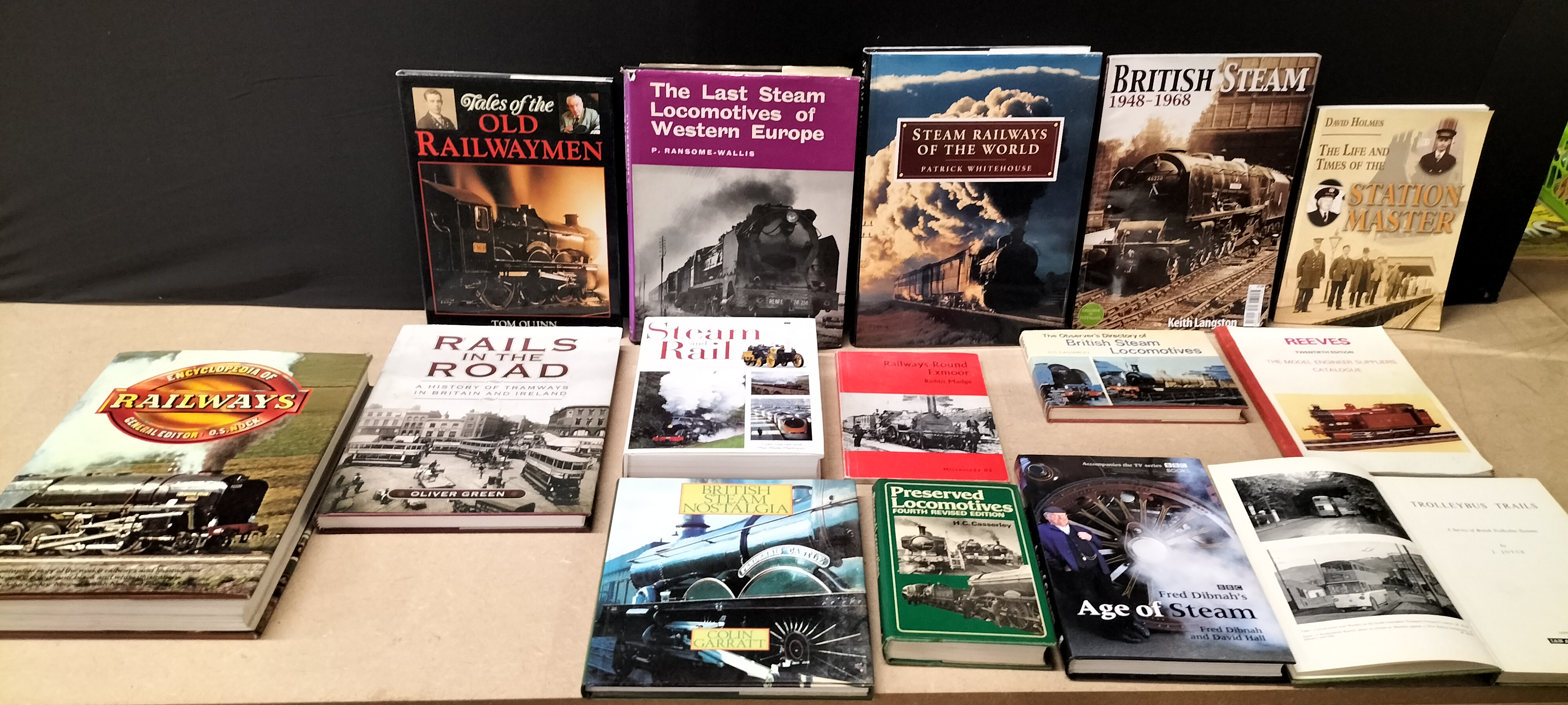 A Collection of 15 Railway and Transport Related Books and Catalogues