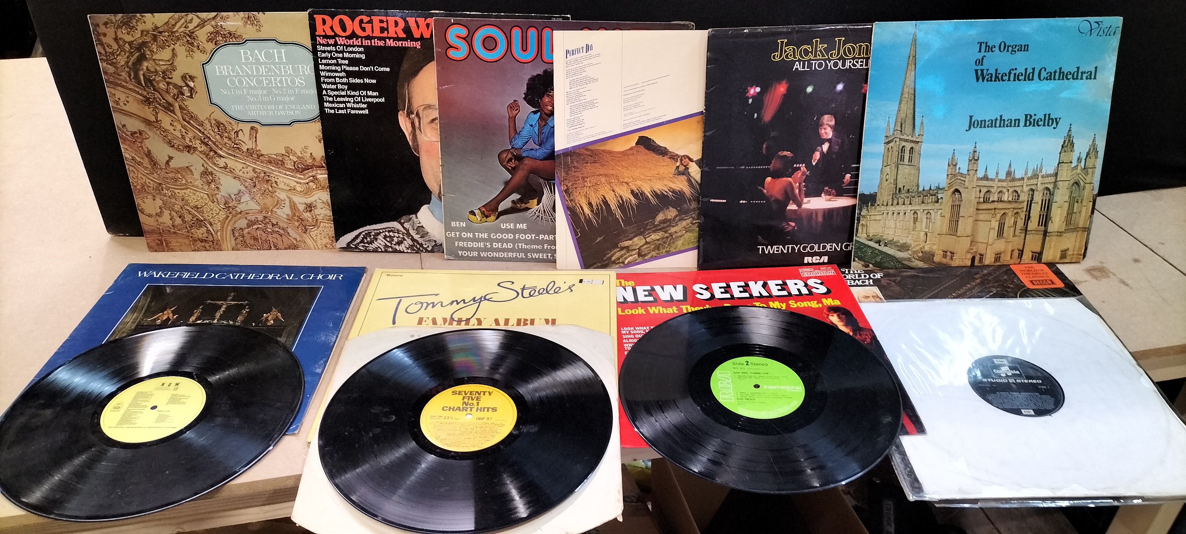 An Assortment of 12 Vinyl LP Records including Classics for Pleasure and Ronco