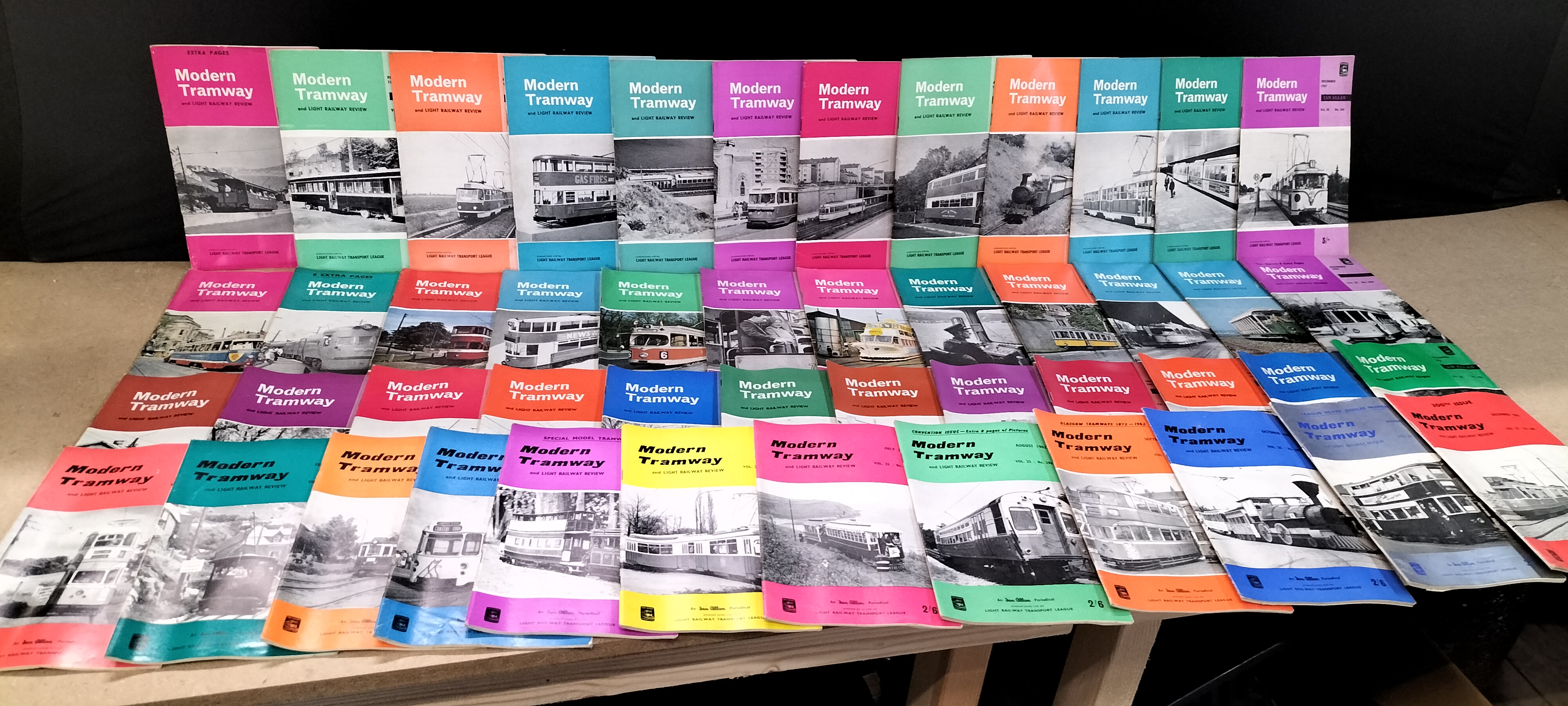 A Collection of 36 Vintage Ian Allan Modern Tramway and Light Railway Review Periodicals