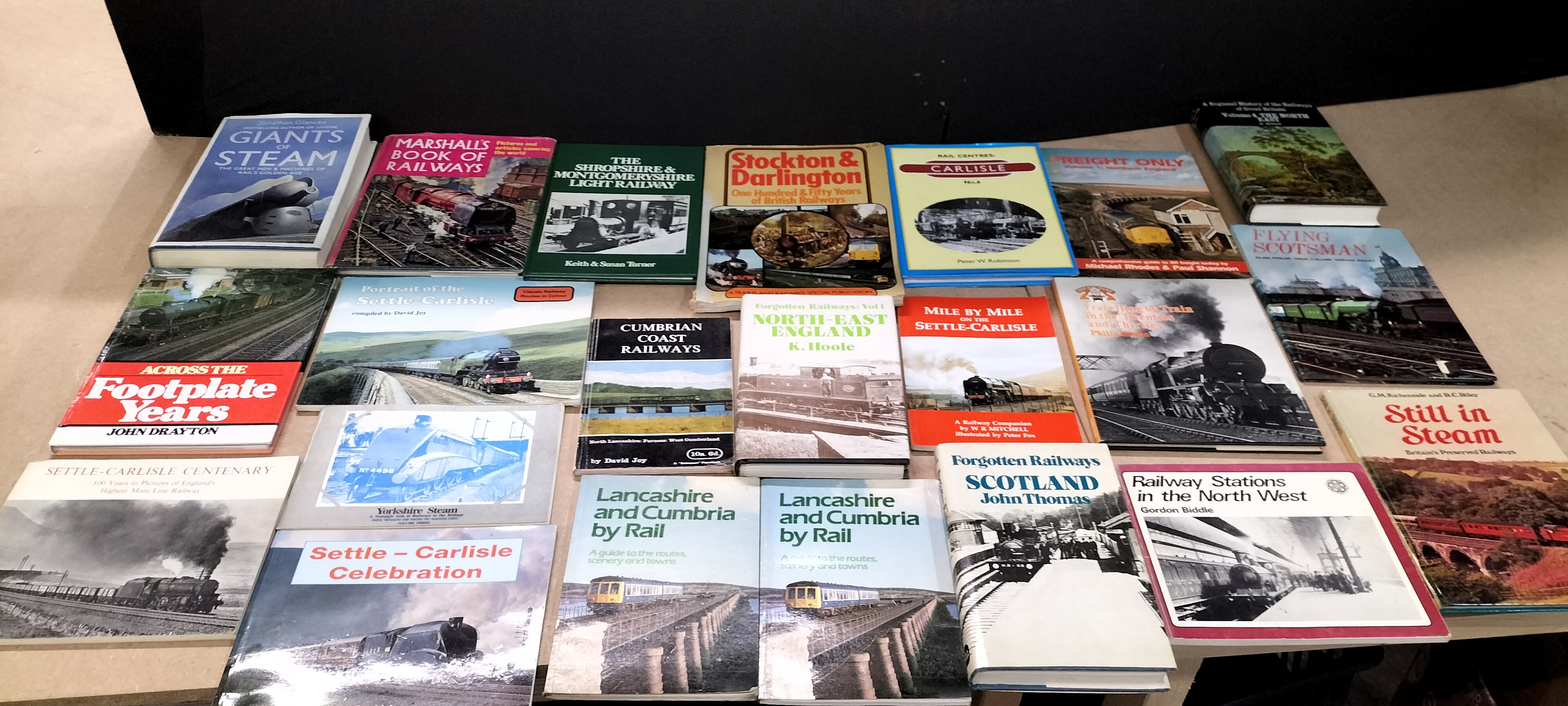 A Collection of 22 Paperback and Hardback Books Regarding British Railway History