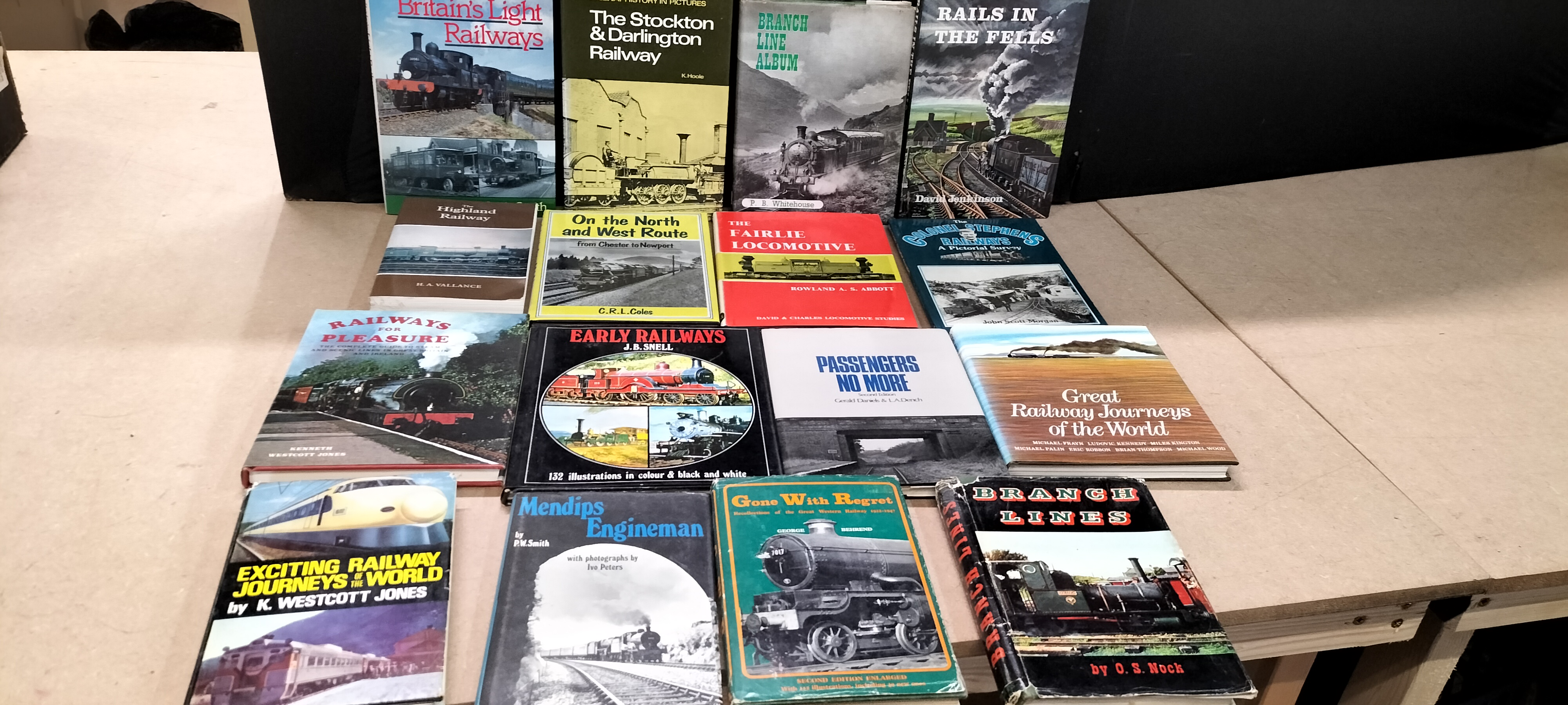 A Collection of 16 Railway Books by O. S. Nock, K. Hoole and Others