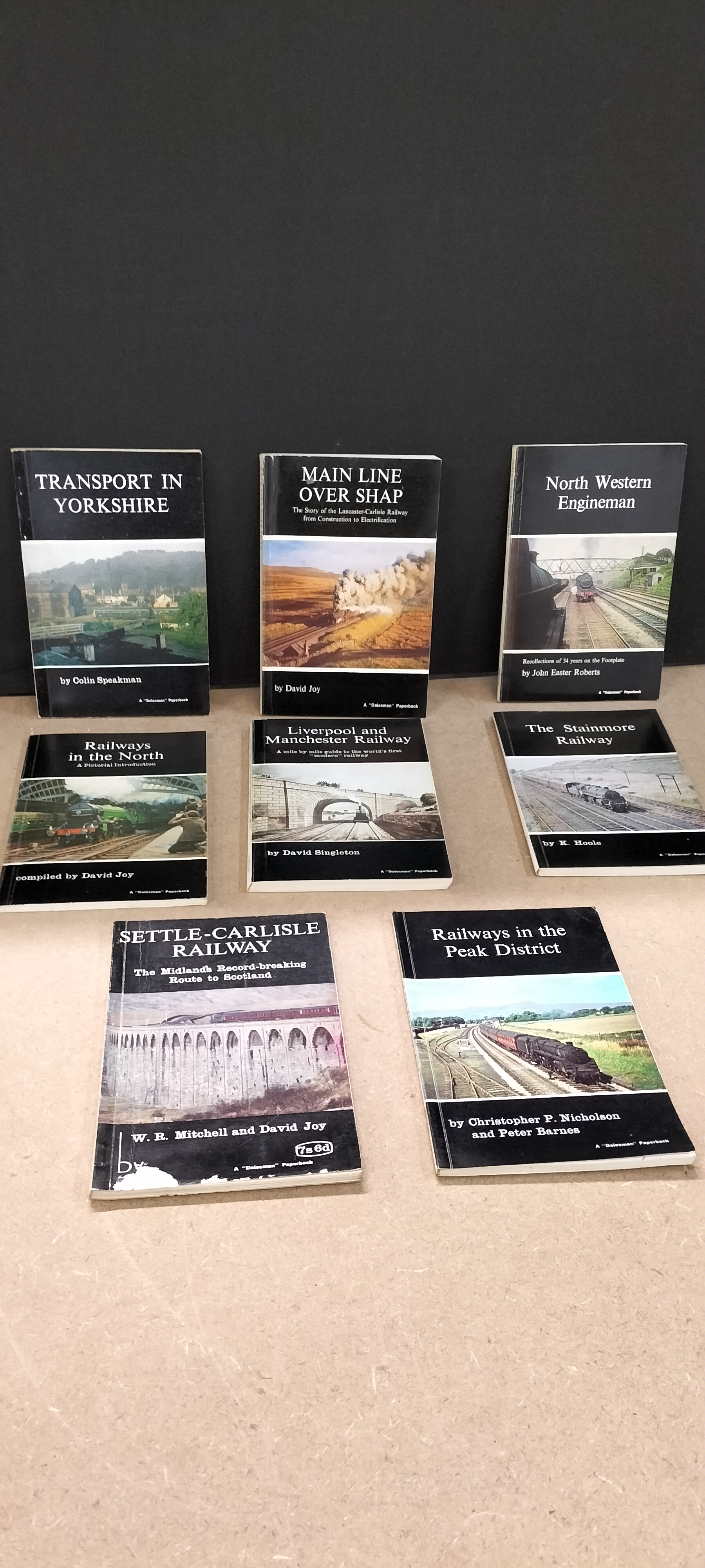 A Collection of 8 Vintage Dalesman Paperback Railway History Books
