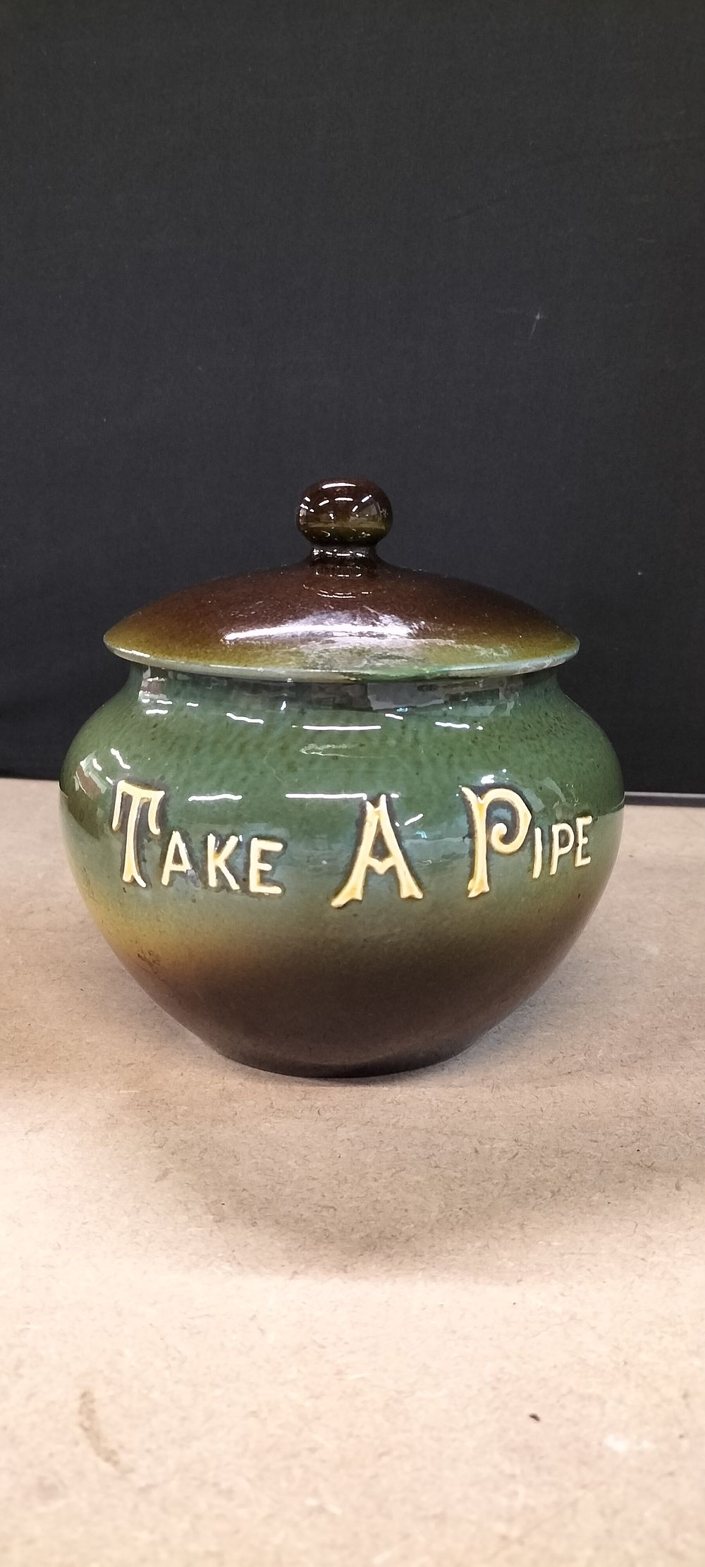 Lot 377: A Wardle Ceramic Tobacco Jar and Cover, 164