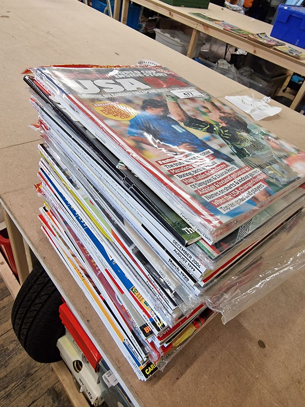 Lot 477: A Collection of approx x40 FourFourTwo Magazines