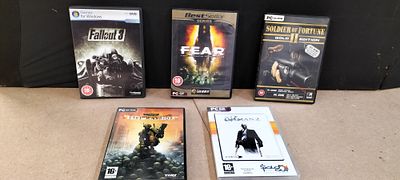 5x PC Video Games by Bethesda, Sierra, Activision, THQ, and Eidos