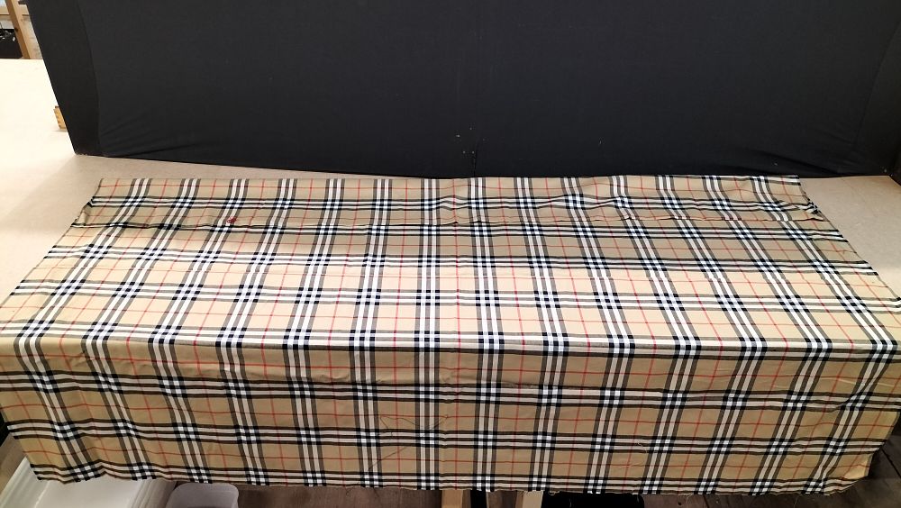 Lot 196: A Panel Burberry Style Check Twill Fabric Remnant
