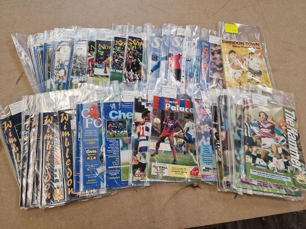 Lot 399: Job Lot of 80/90s Football Programmes