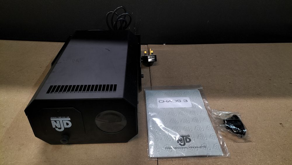 Lot 255: An NJD Metal Professional Lighting Effect Unit, Chaos 3