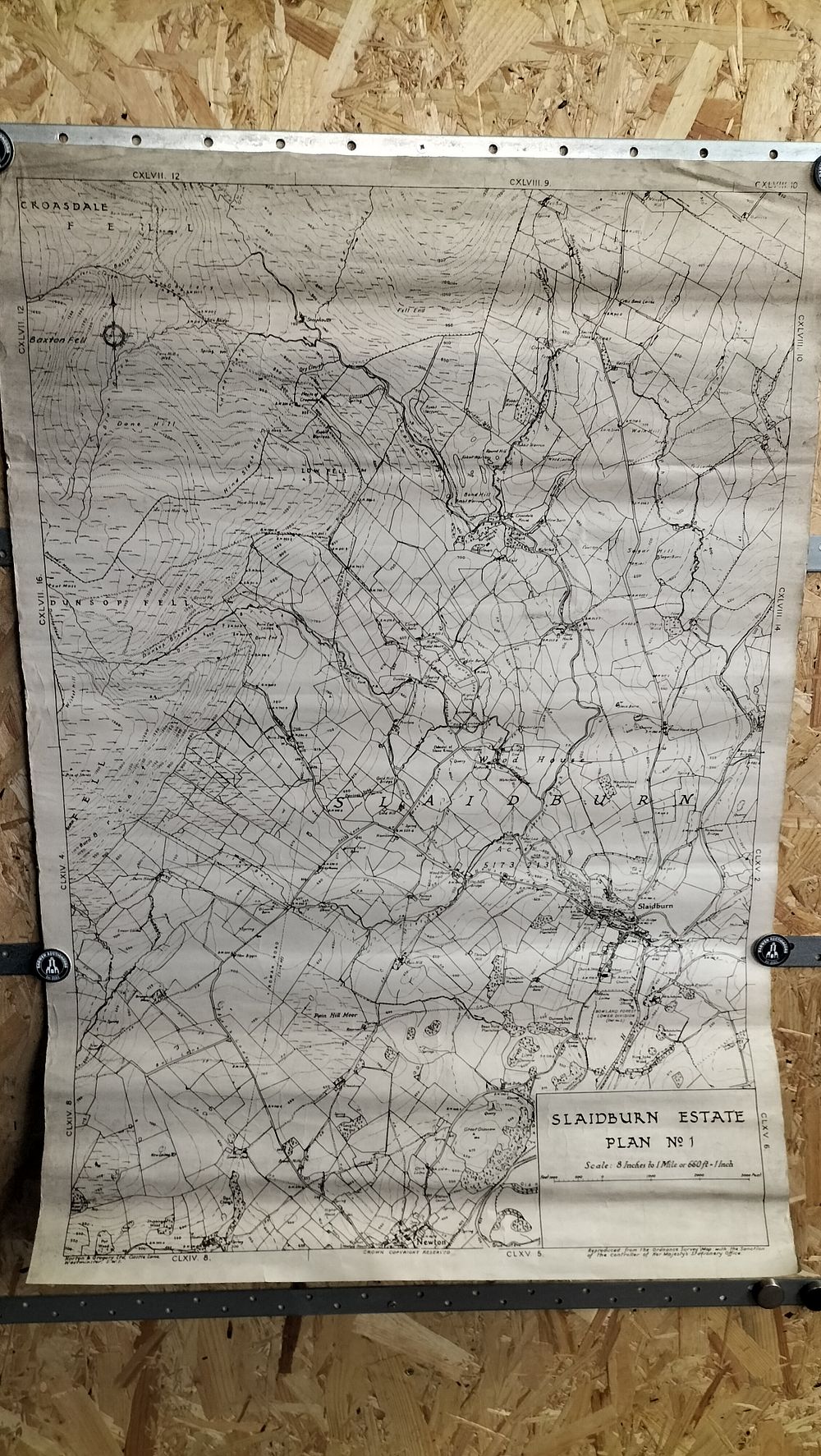 Lot 298: A Large Paper Slaidburn Estate Plan No 1 Print by Norton & Gregory Ltd