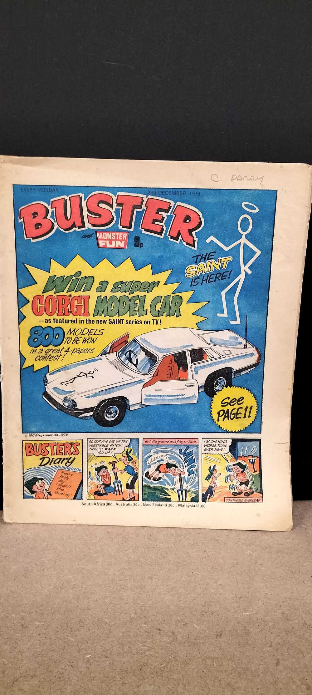Lot 331: A 2nd December 1978 Buster and Monster Fun Comic