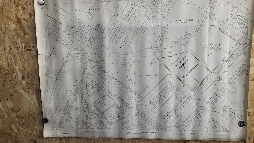 Lot 334: A Paper Ordnance Survey Town Plan Map of Blackburn, Sheet LXX. 4. 6