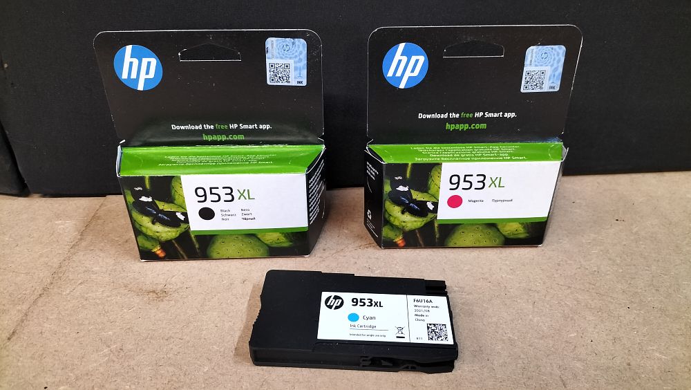 Lot 152: A Collection of 3 HP 953XL High Yield Ink Cartridges