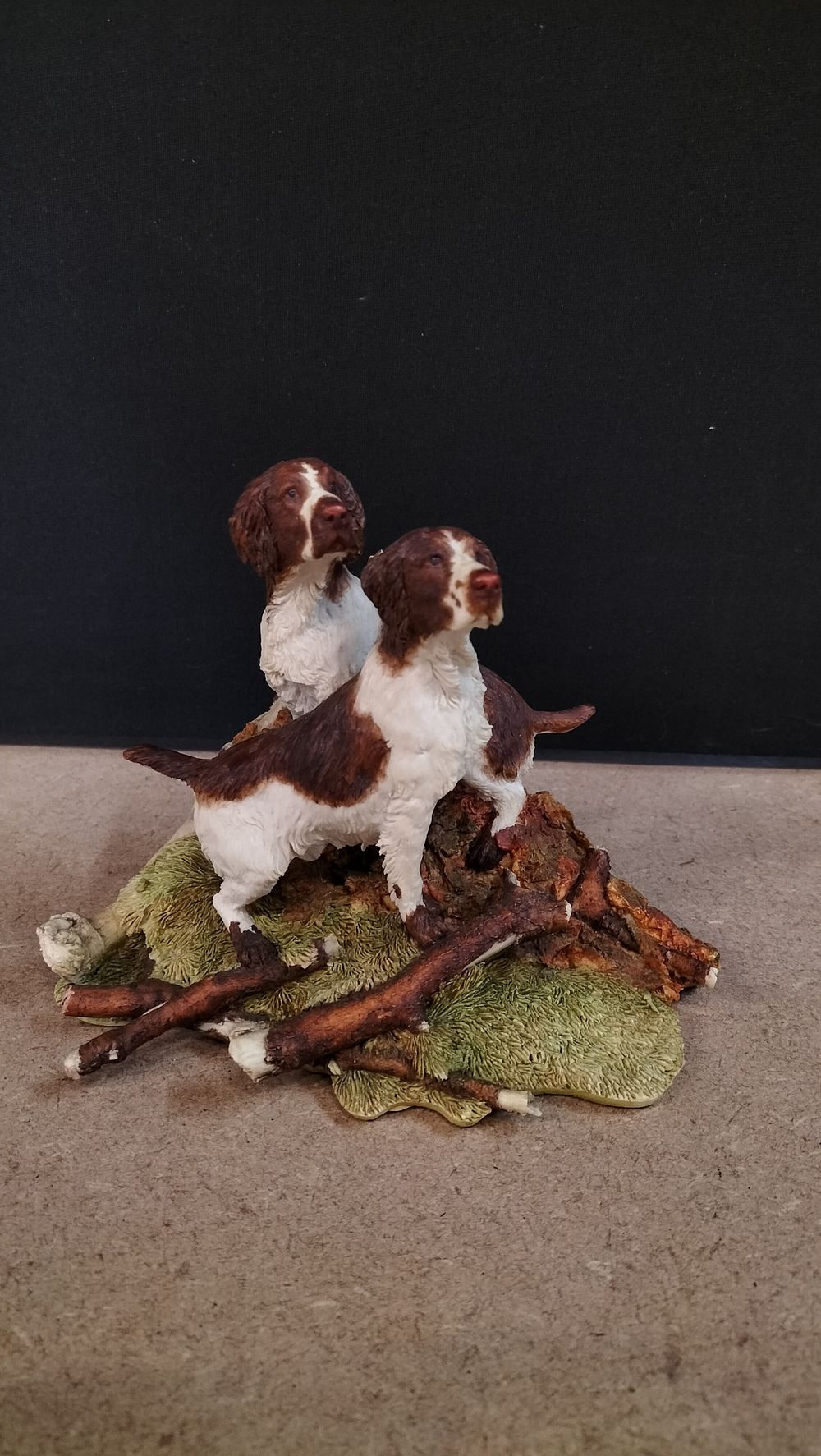 Lot 157: A Composite Figurine of Two Springer Spaniels