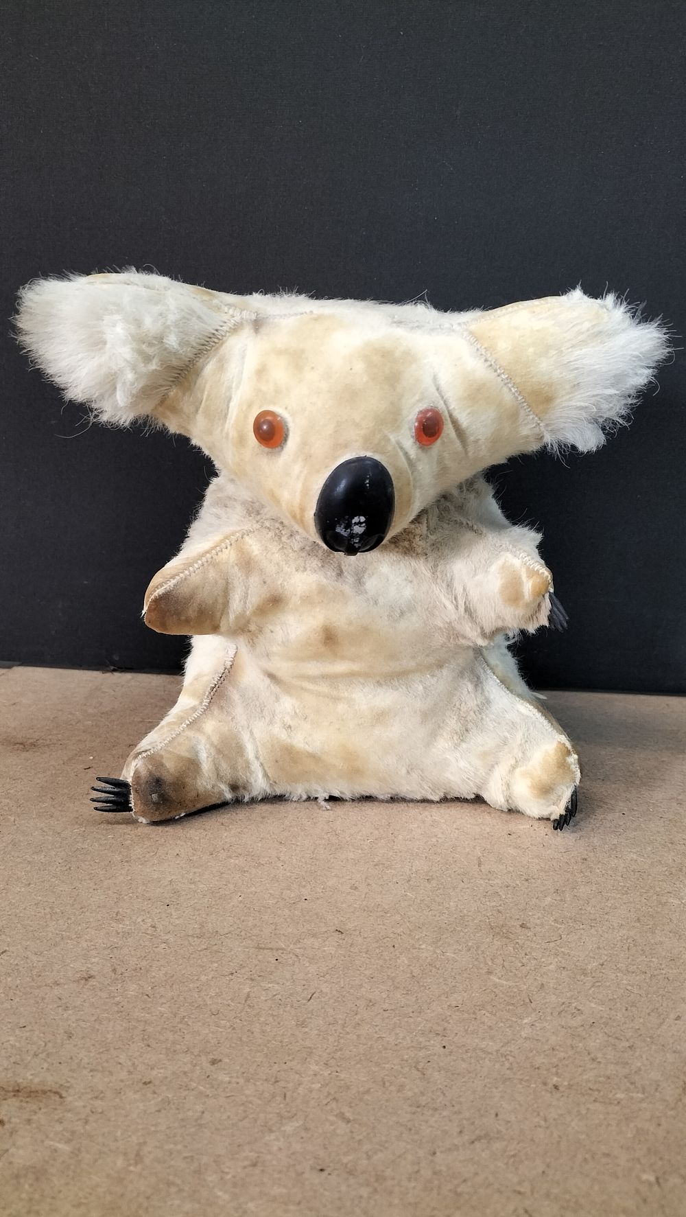 Lot 166: A Vintage Natural Fur and Leather Koala Stuffed Toy