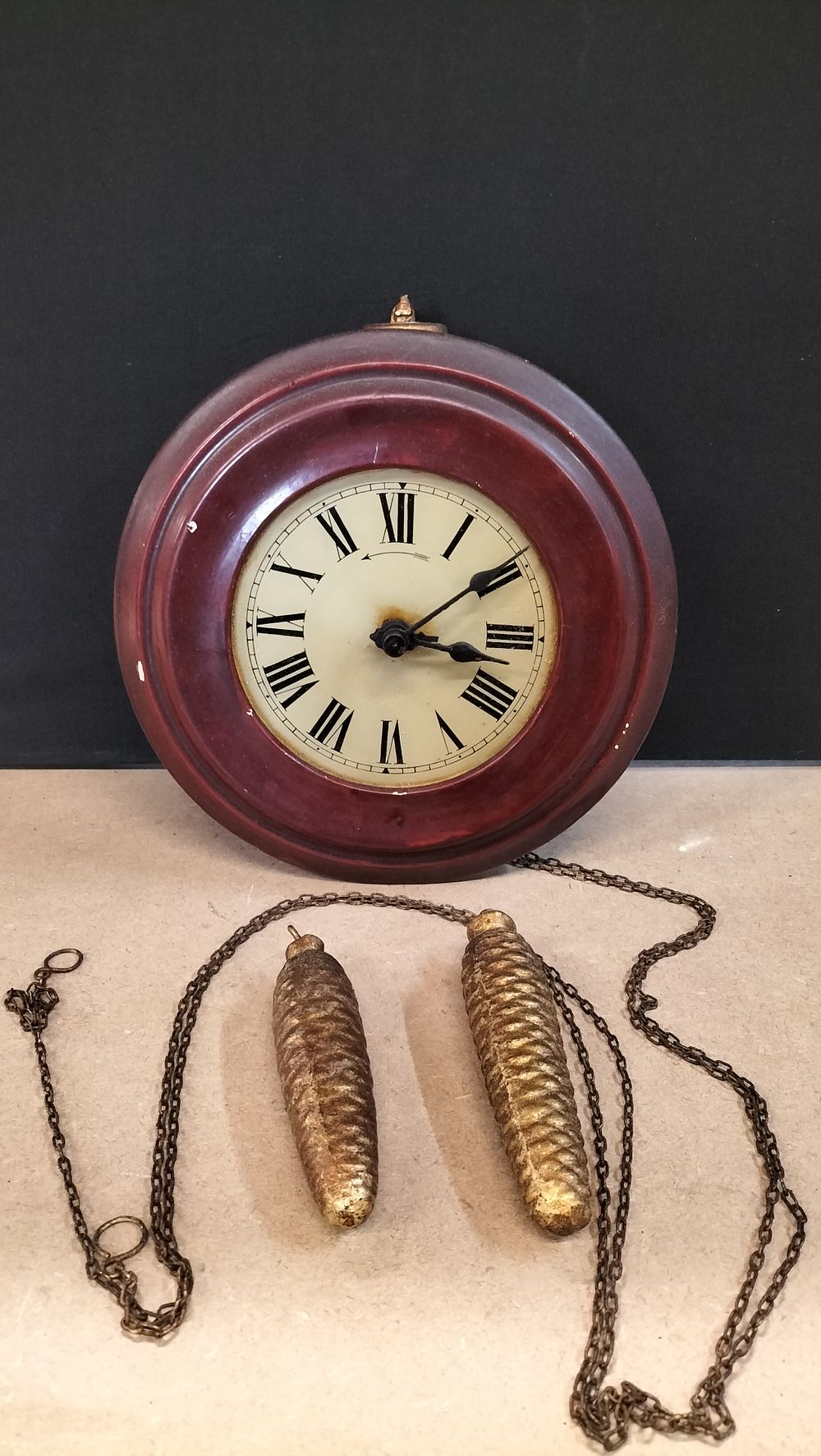 Lot 180: A Postmans Style Weight Driven Wall Clock with External Bell