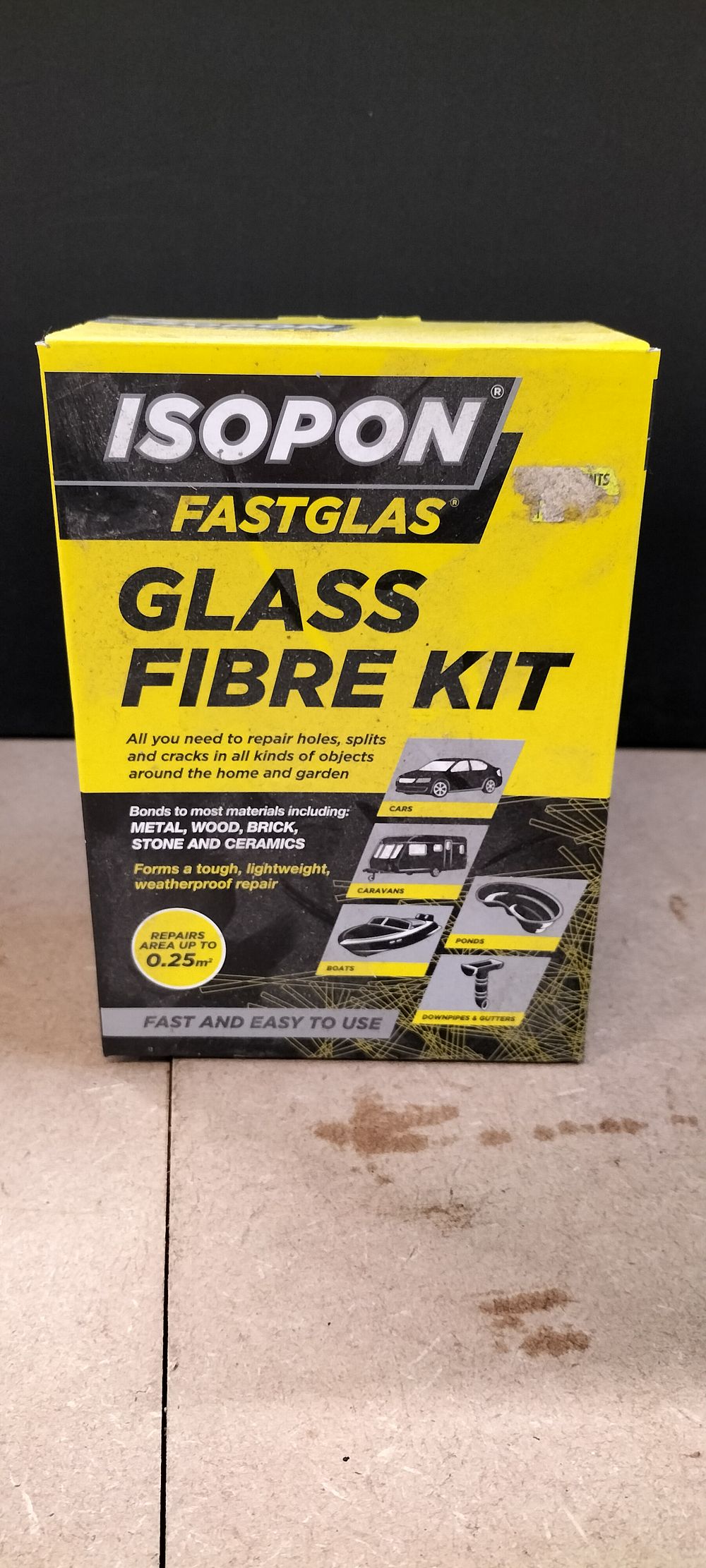 Lot 267: An Isopon Fastglas Glass Fibre Kit, GL/SM/D