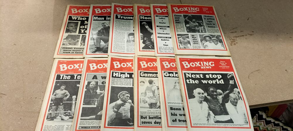 Lot 274: A Collection of 52 Boxing News Magazines 1988