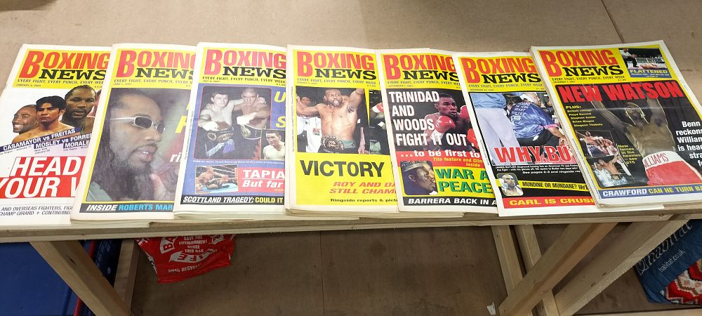 Lot 282: A Collection of 44 Vintage Boxing News Magazines