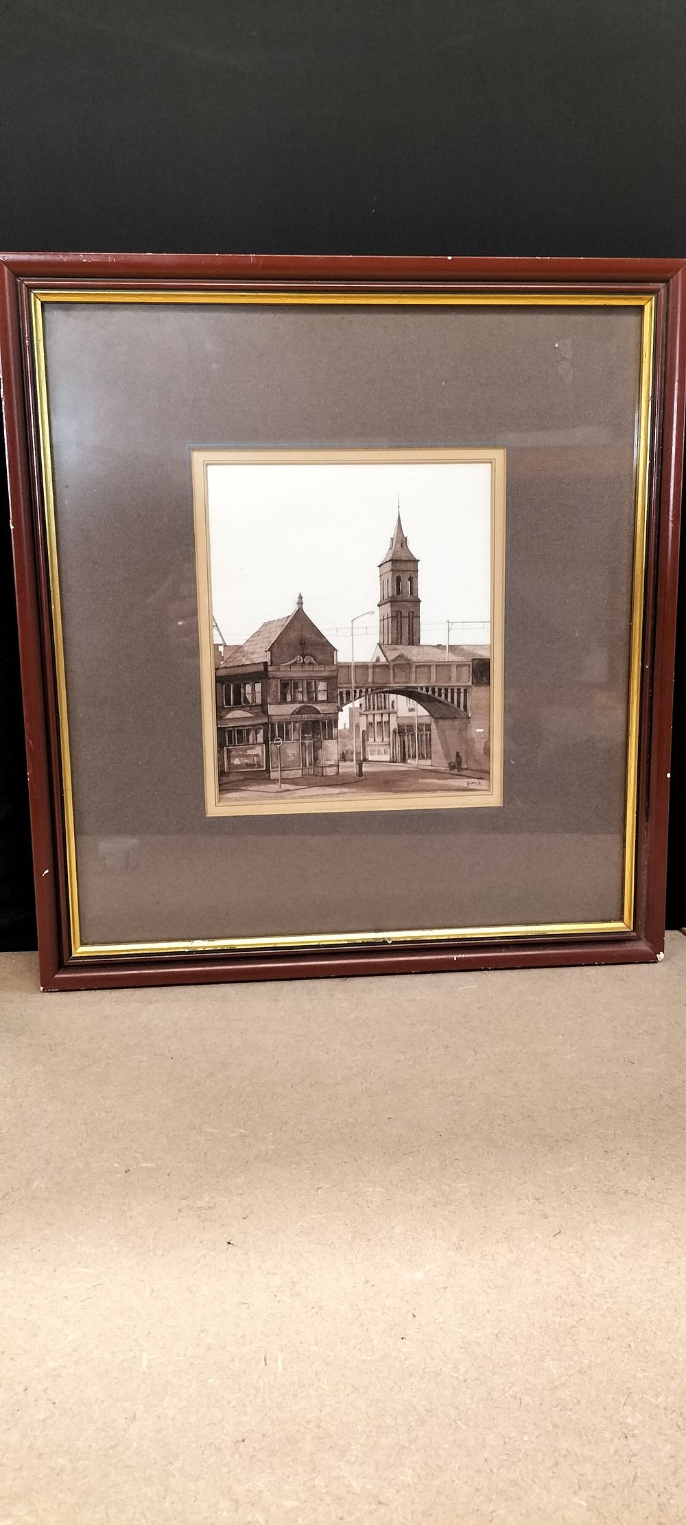 Lot 291: D. Ford (80) Framed Monochrome Street Scene Print
