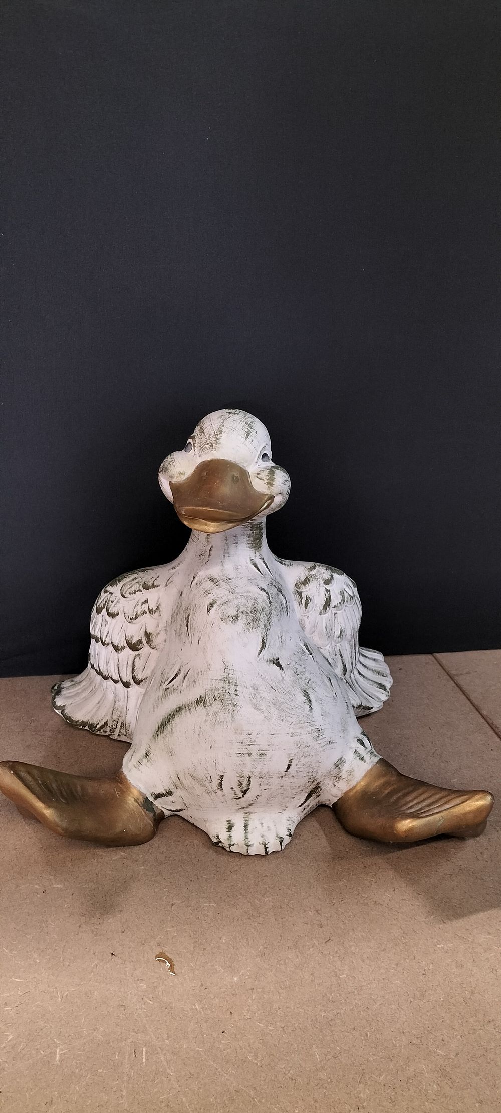 Lot 300: A Whimsical Moulded Ceramic Duck Figurine