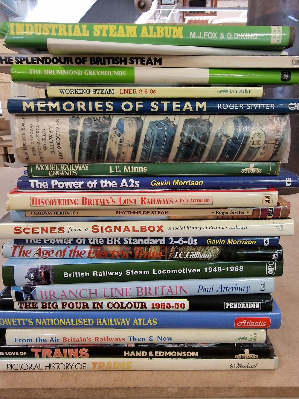 Lot 400: A Collection of 18 Railway History and Locomotive Hardback Books