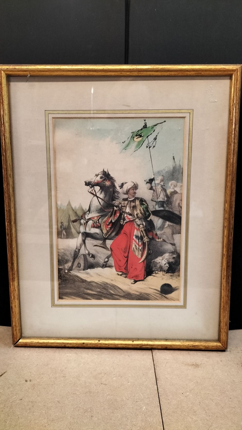 Lot 344: A Framed Hand Coloured Lithograph, Taken from the 19th Century Sheet Music of the Sultanas Polka