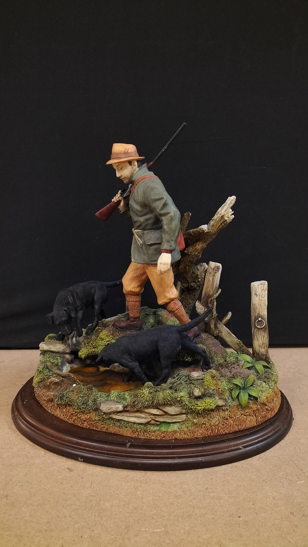Lot 347: A Country Artists Hand Painted Composite Figurine, Alert to the Scent 01554