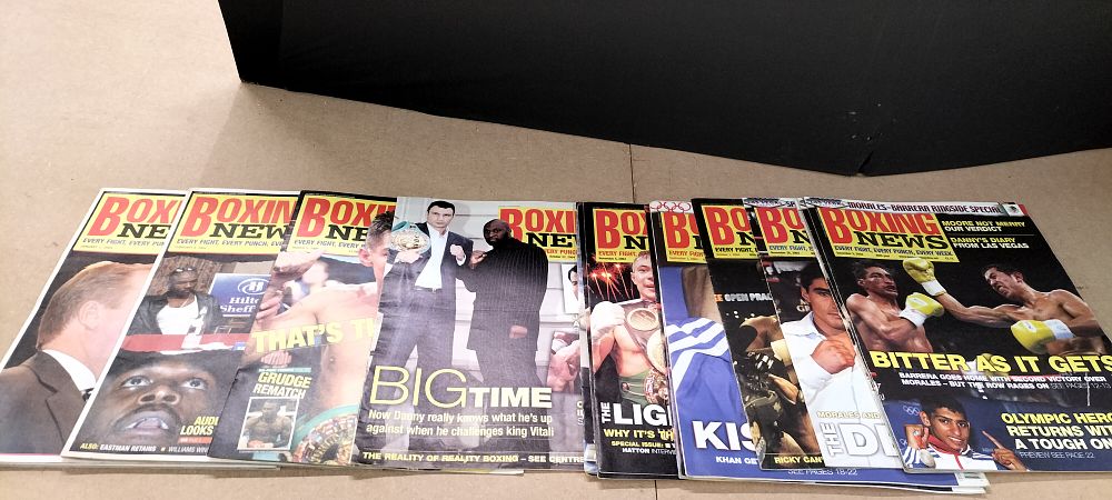 Lot 396: A Collection of 25 Issues of Boxing News Magazine 2004