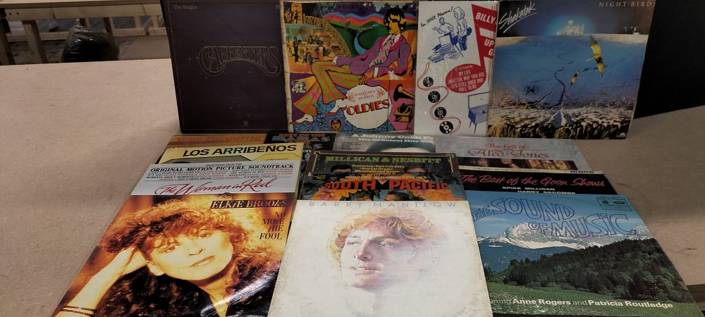 Lot 206: A Collection of 15 Vinyl LP Records and EPs
