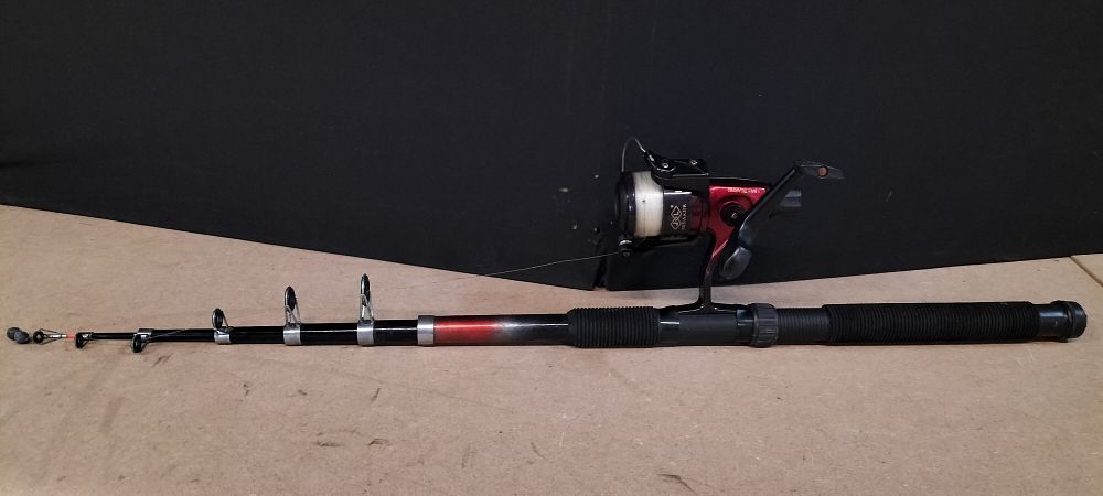 Lot 207: A Telescopic Composite Fishing Rod and J&L Breaker LE 5000 Spinning Reel