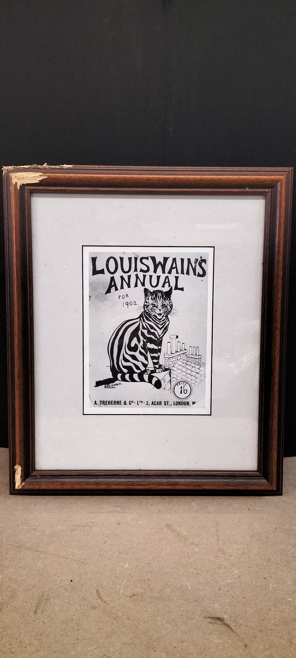 Lot 211: Louis Wain Framed Print Louis Wain's Annual for 1902