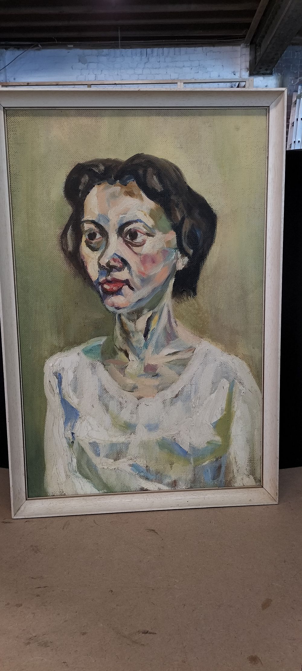 Lot 240: Portrait of a Woman, Oil on Board
