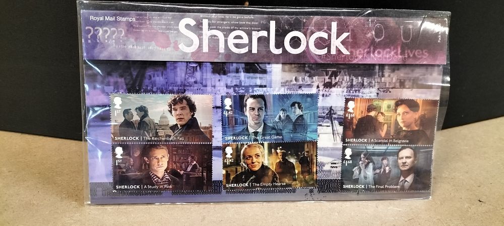 Lot 263: UK 2020 Royal Mail Sherlock Presentation Pack, SG 4627-4632