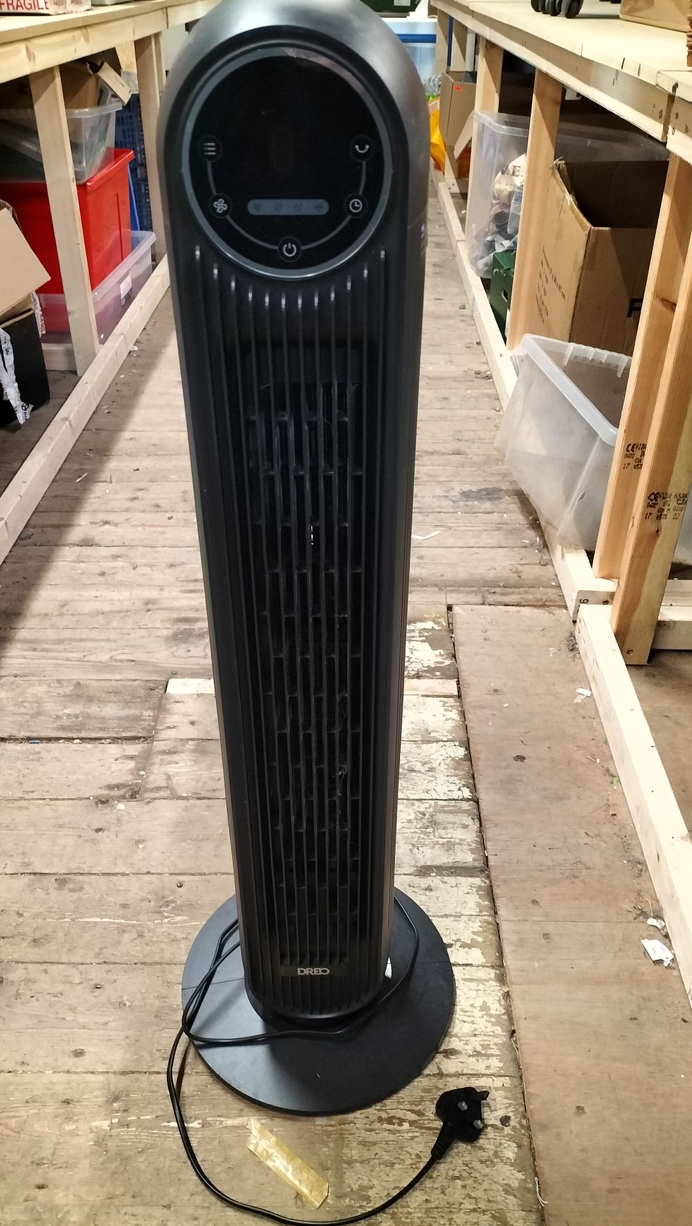 Lot 492: A DREO Tower Fan DR-HTF007 with Remote Control