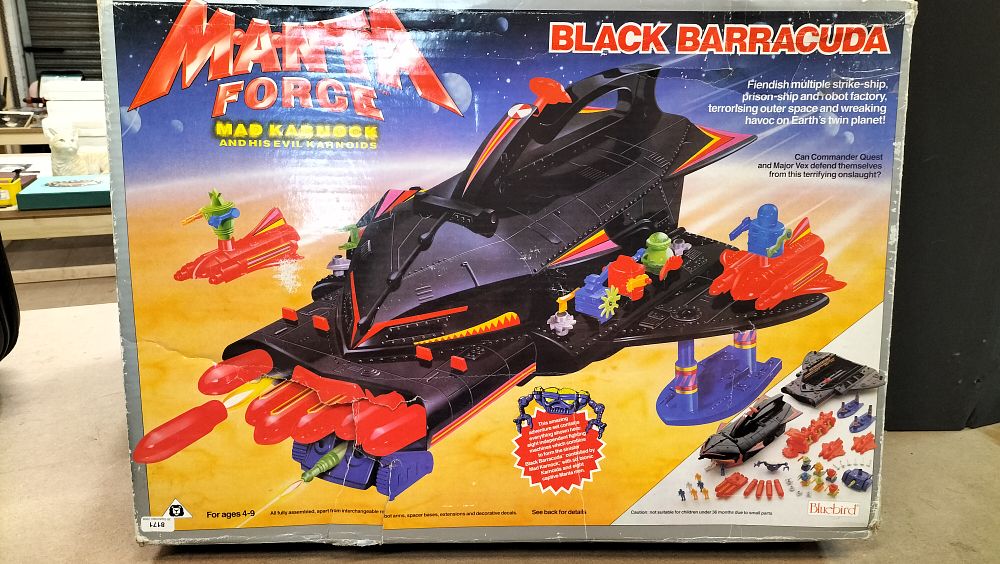 Lot 155: A Bluebird Toys Manta Force Black Barracuda Playset, Ref. No. 800231