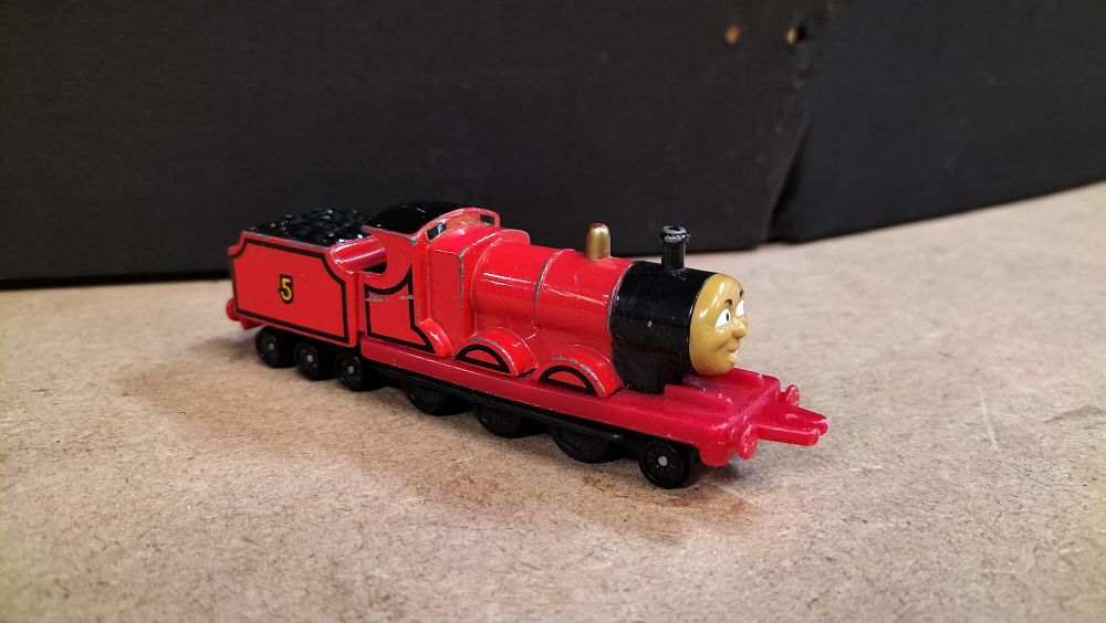 Lot 156: A Die-cast James the Red Engine Toy Locomotive
