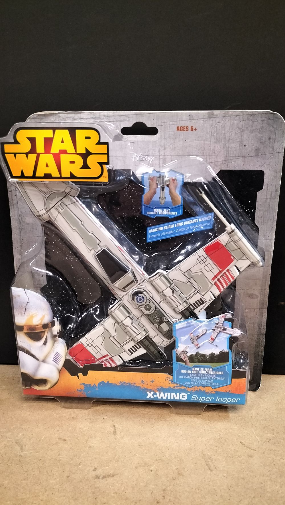 Lot 174: A Disney Star Wars X-Wing Super Looper Foam Glider, FT800XW